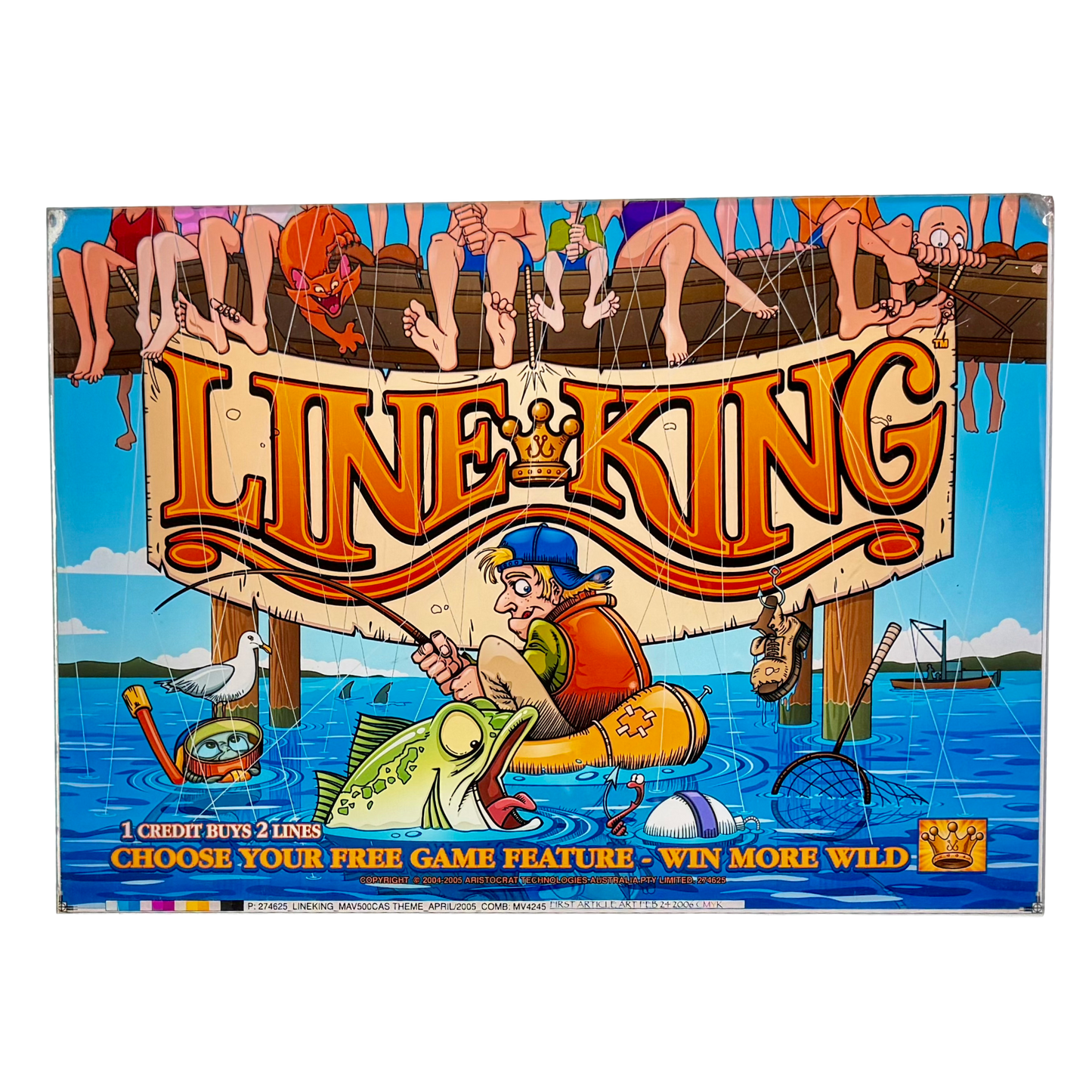 Line King Slot Retro Acrylic