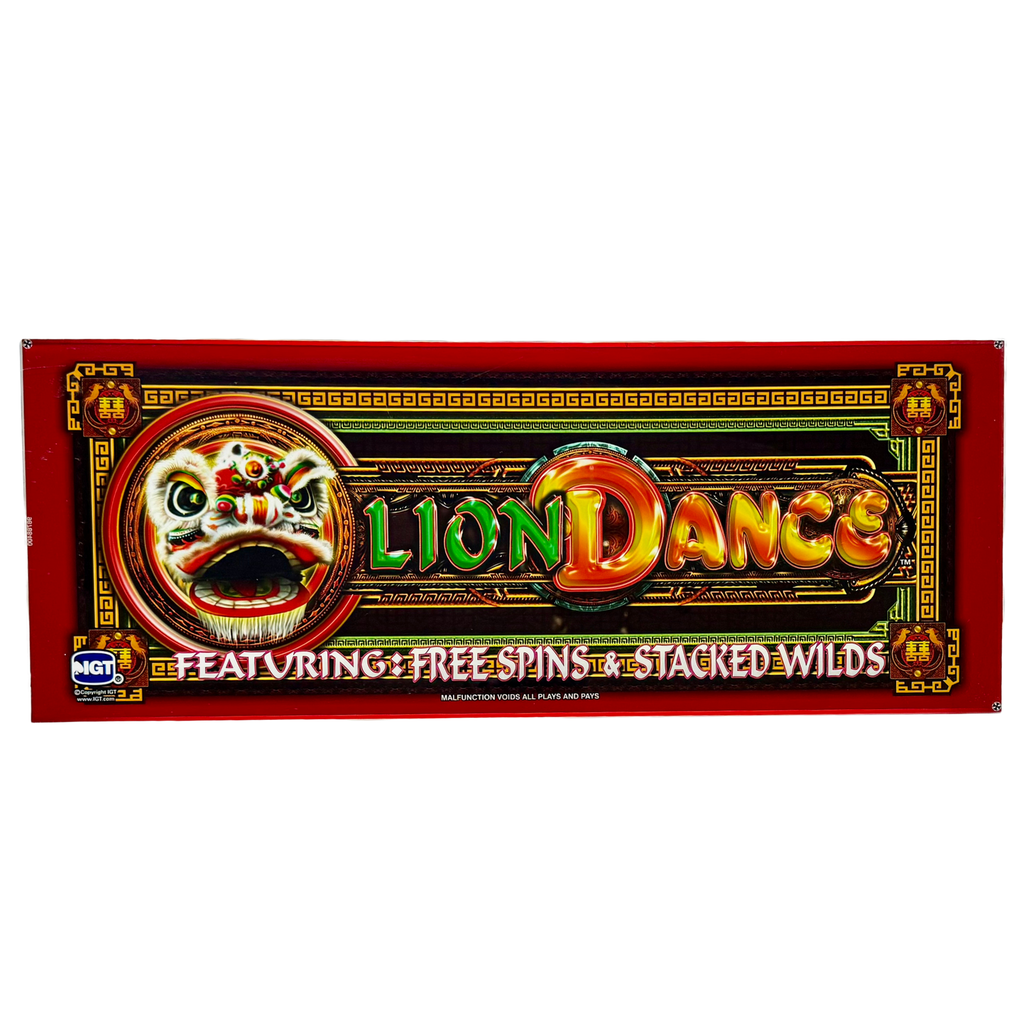 Lion Dance Slot Glass