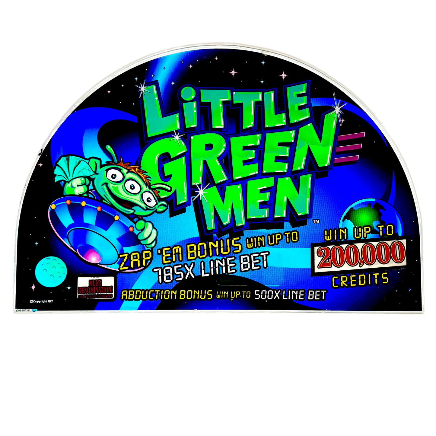 Little Green Men Slot Glass