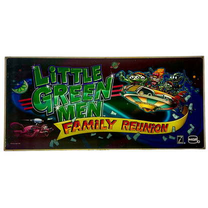 Little Green Men Family Reunion Slot Glass