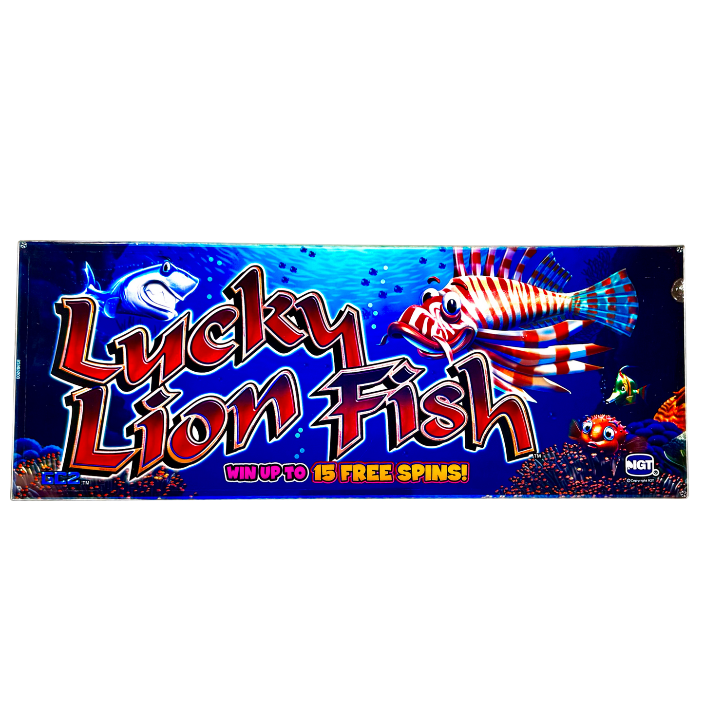 Lucky Lion Fish Slot Glass