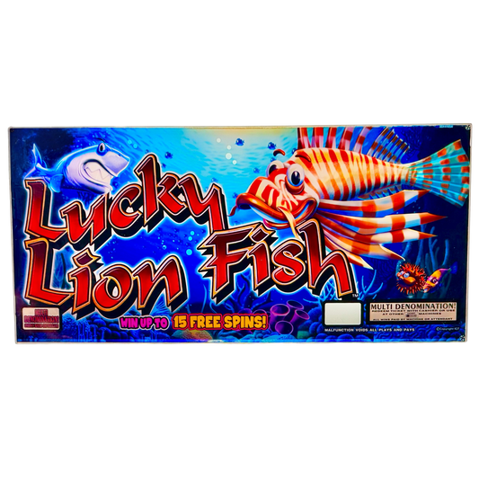 Lucky Lion Fish Slot Glass