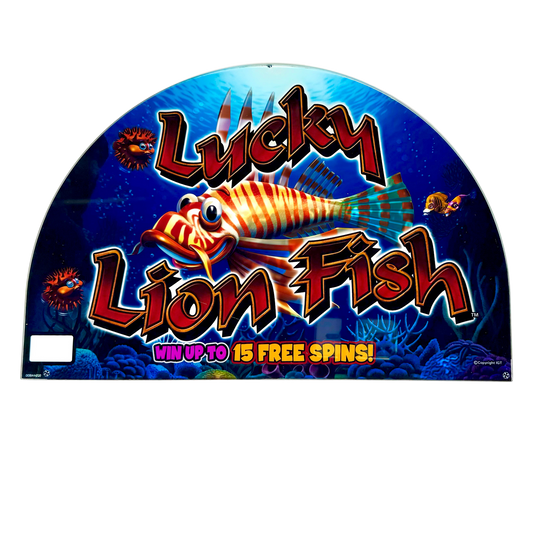 Lucky Lion Fish Slot Glass