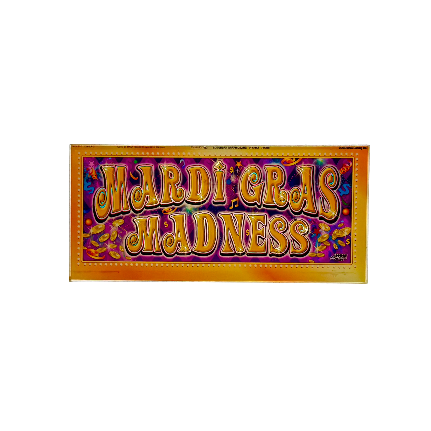 Mardi Gras Madness Slot Glass