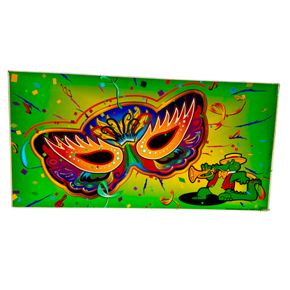 The Orleans - Mardi Gras Mask Slot Glass
