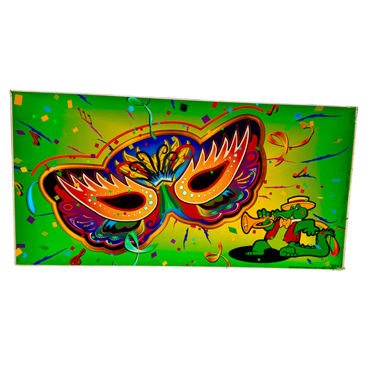 The Orleans - Mardi Gras Mask Slot Glass