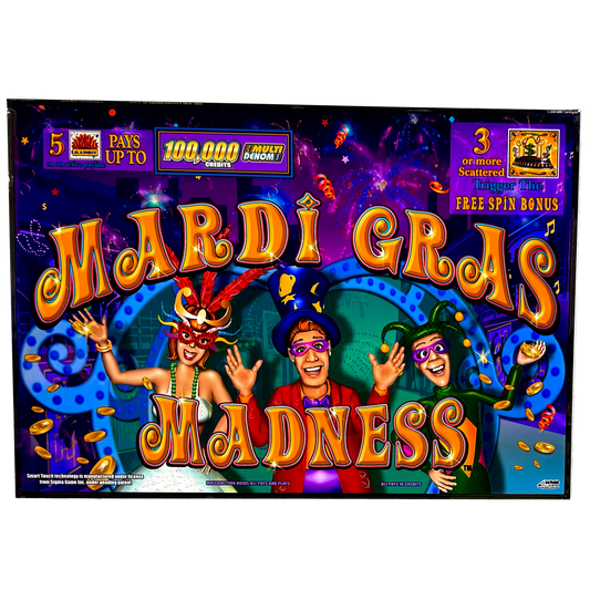 Mardi Gras Madness Jumbo Slot Glass