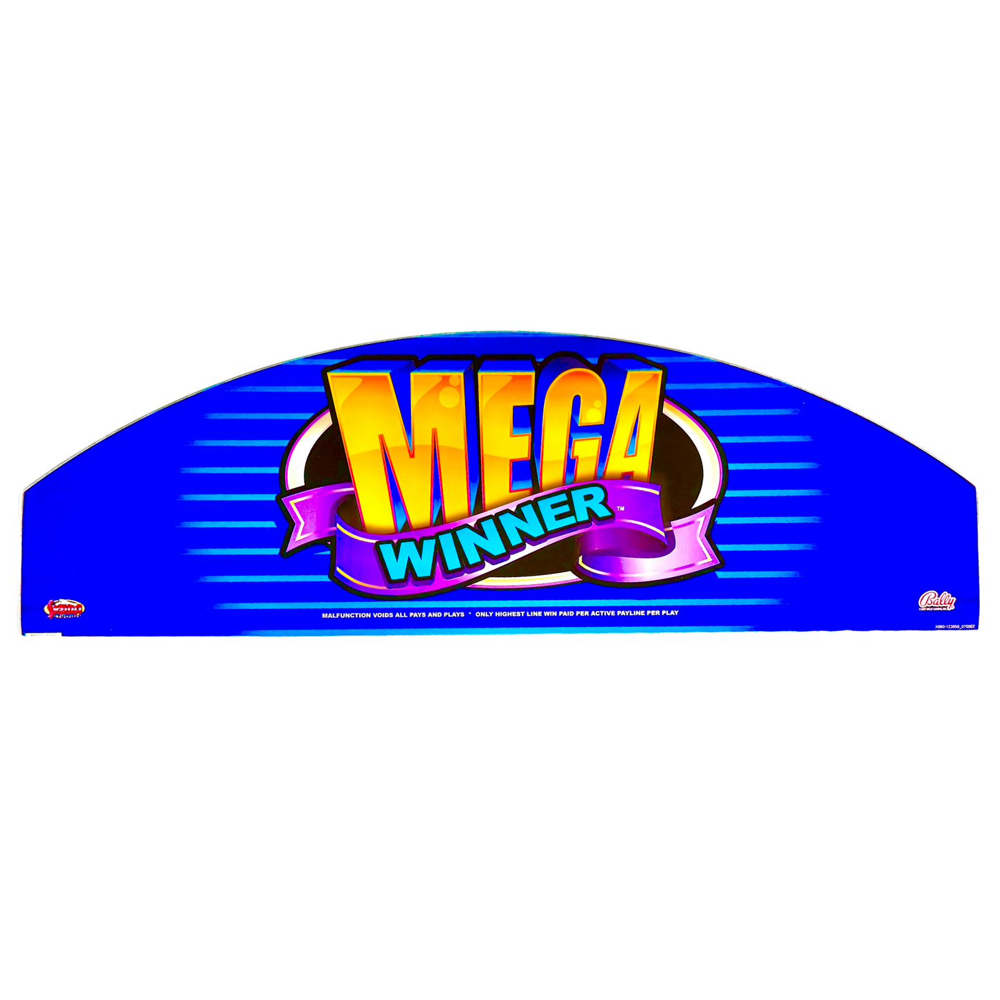 Mega Winner Slot Glass