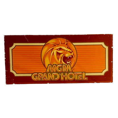MGM Grand Hotel Slot Glass
