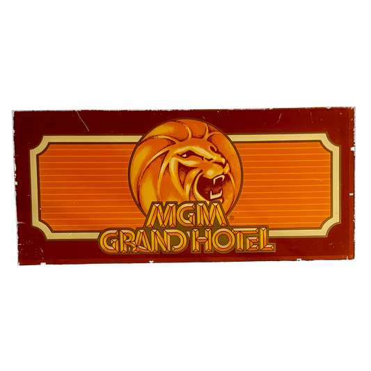 MGM Grand Hotel Slot Glass