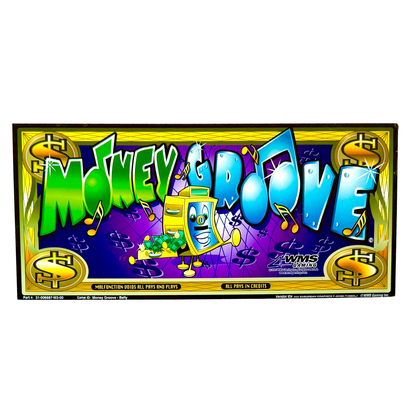 Money Groove Slot Glass