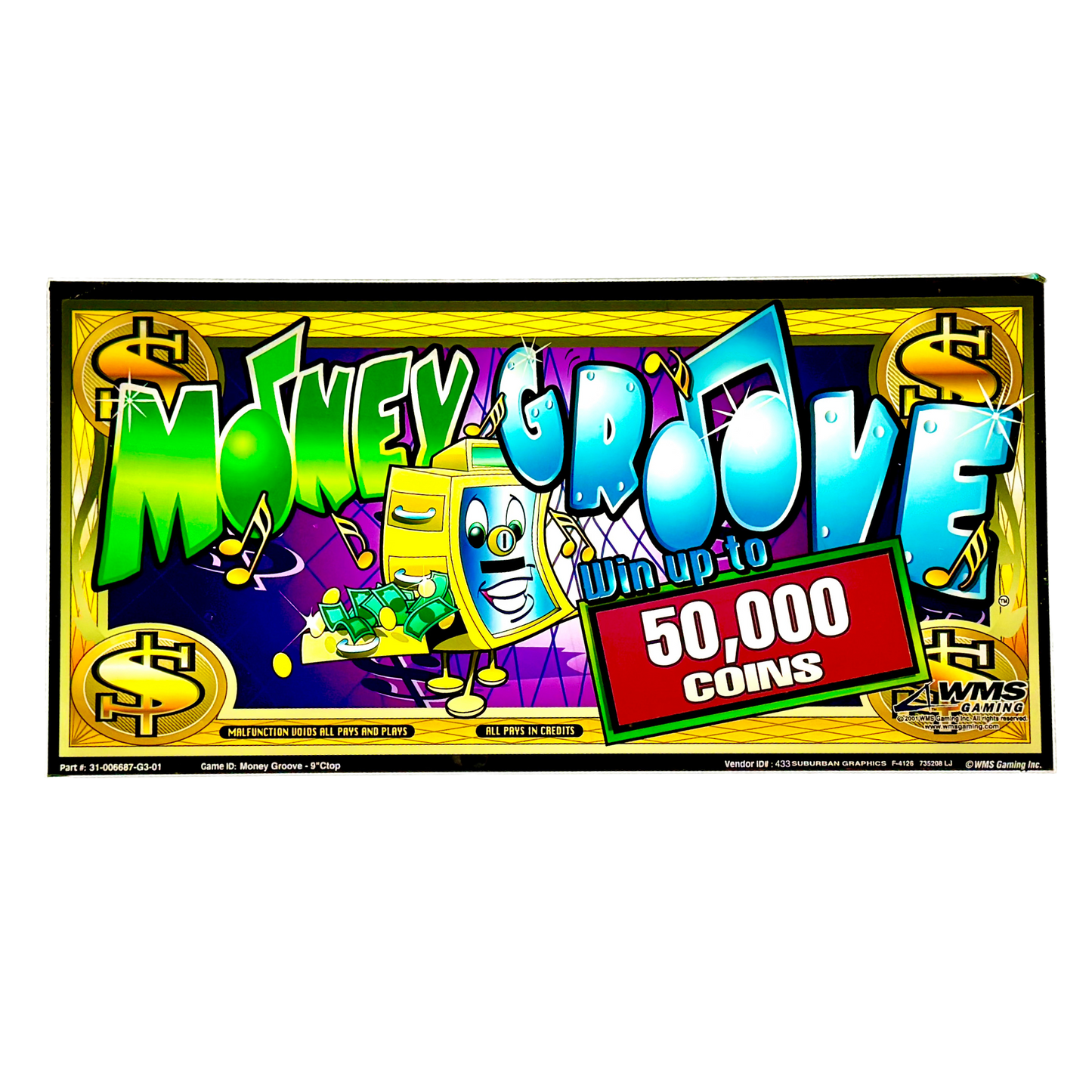 Money Groove Slot Glass