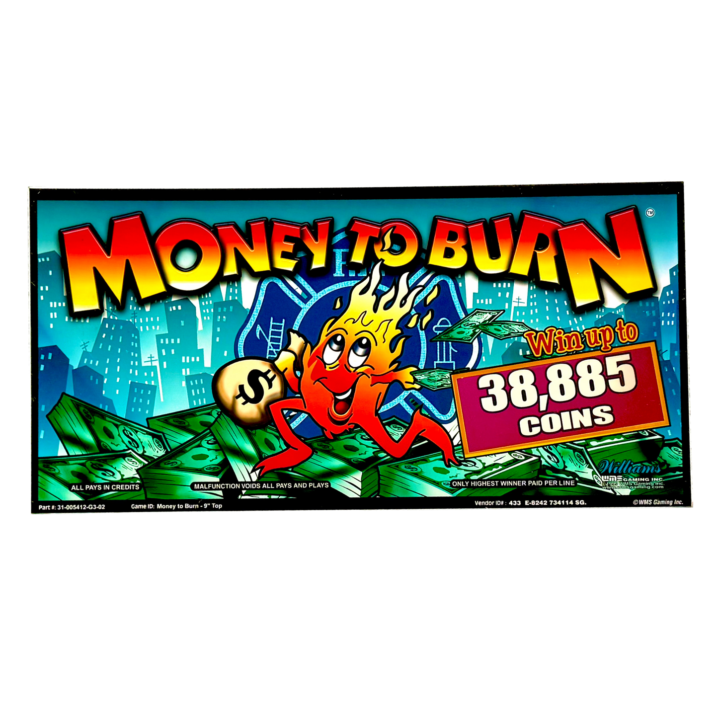 Money To Burn Slot Glass