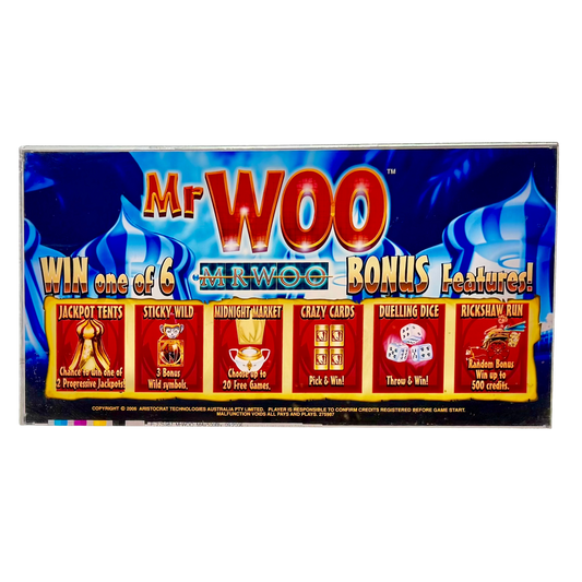 Mr Woo Slot Retro Acrylic