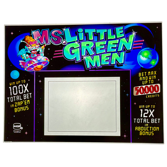 Ms. Little Green Men Jumbo Slot Glass