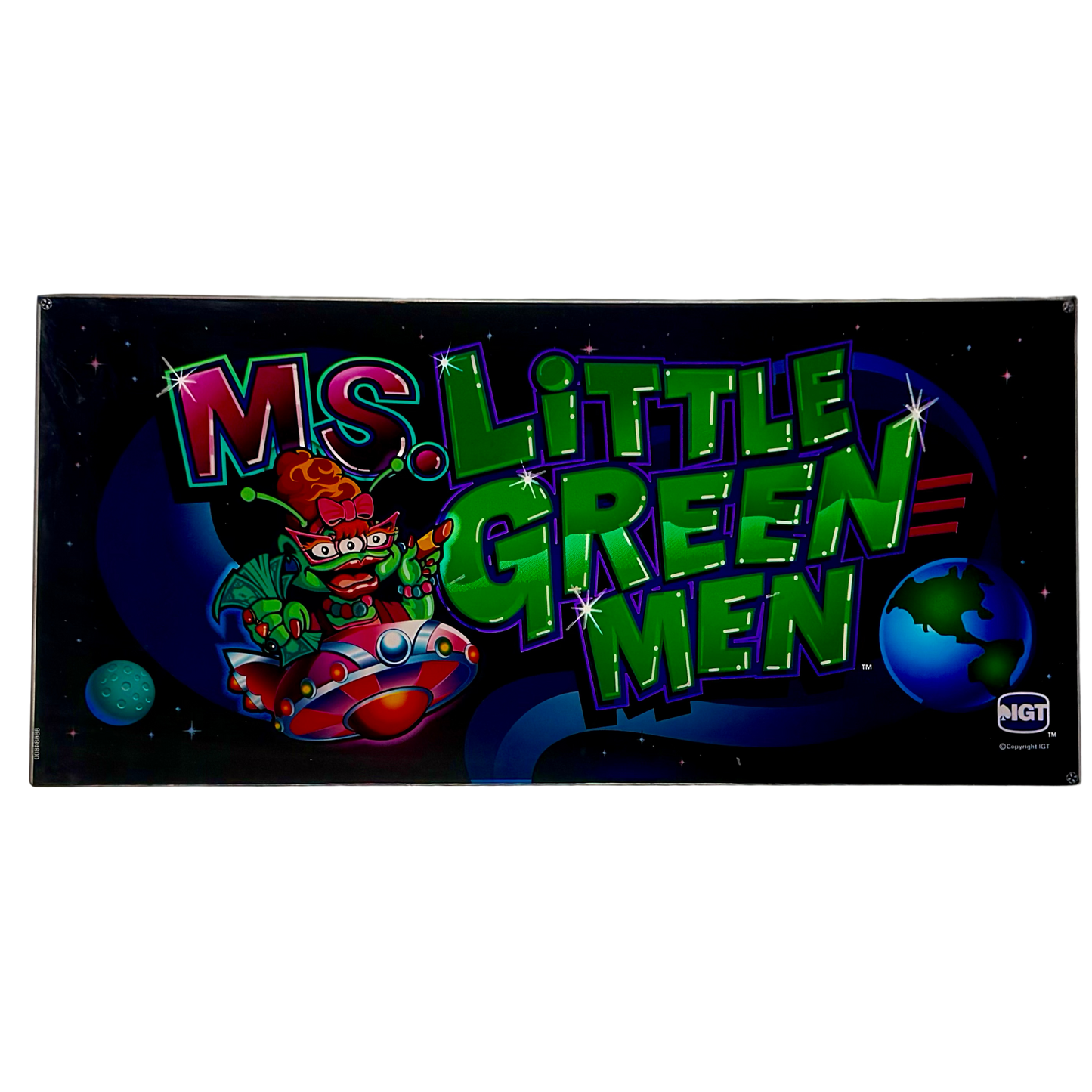 Ms. Little Green Men Slot Glass