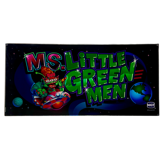 Ms. Little Green Men Slot Glass