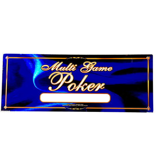 Multi Game Poker Slot Glass