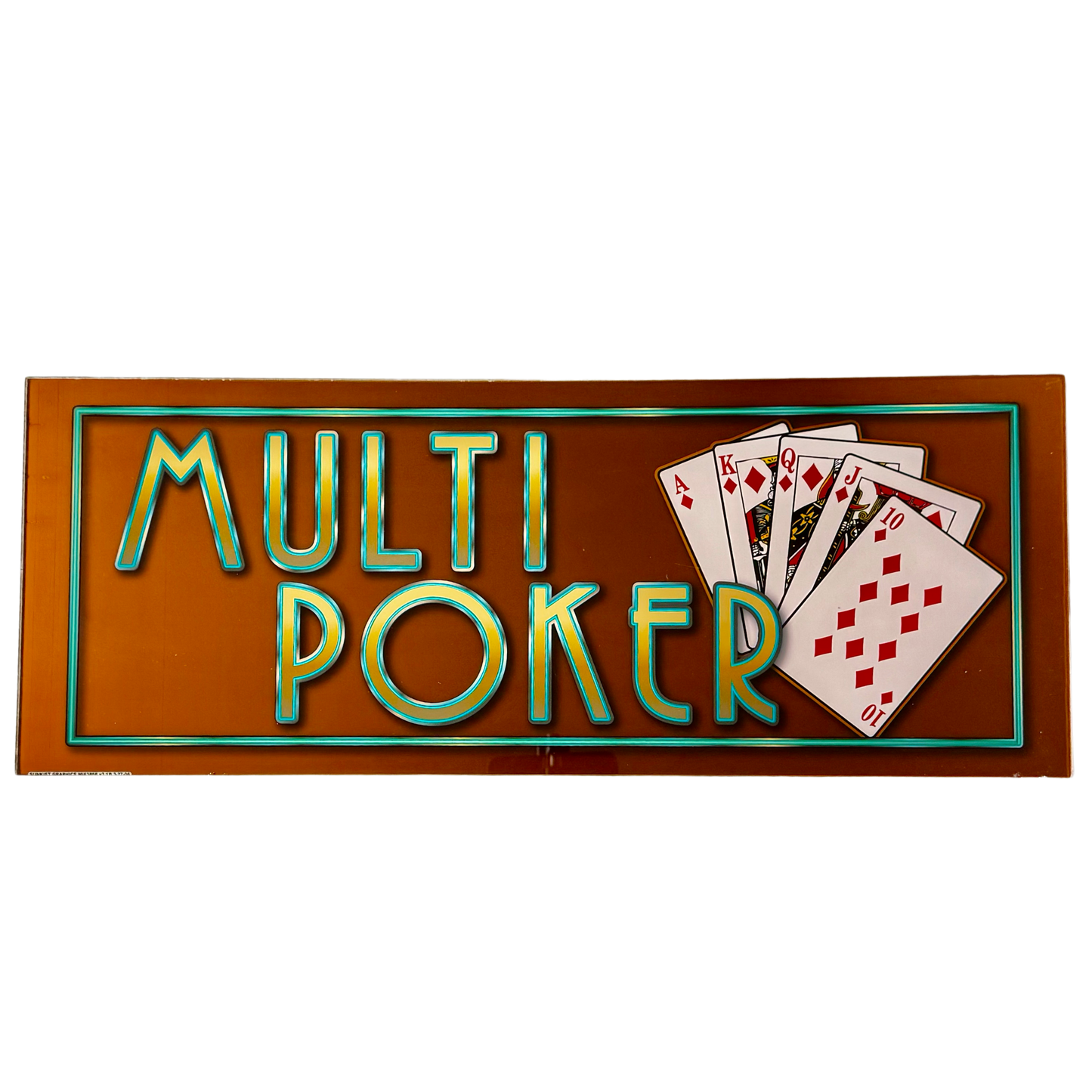 Multi Poker Slot Glass