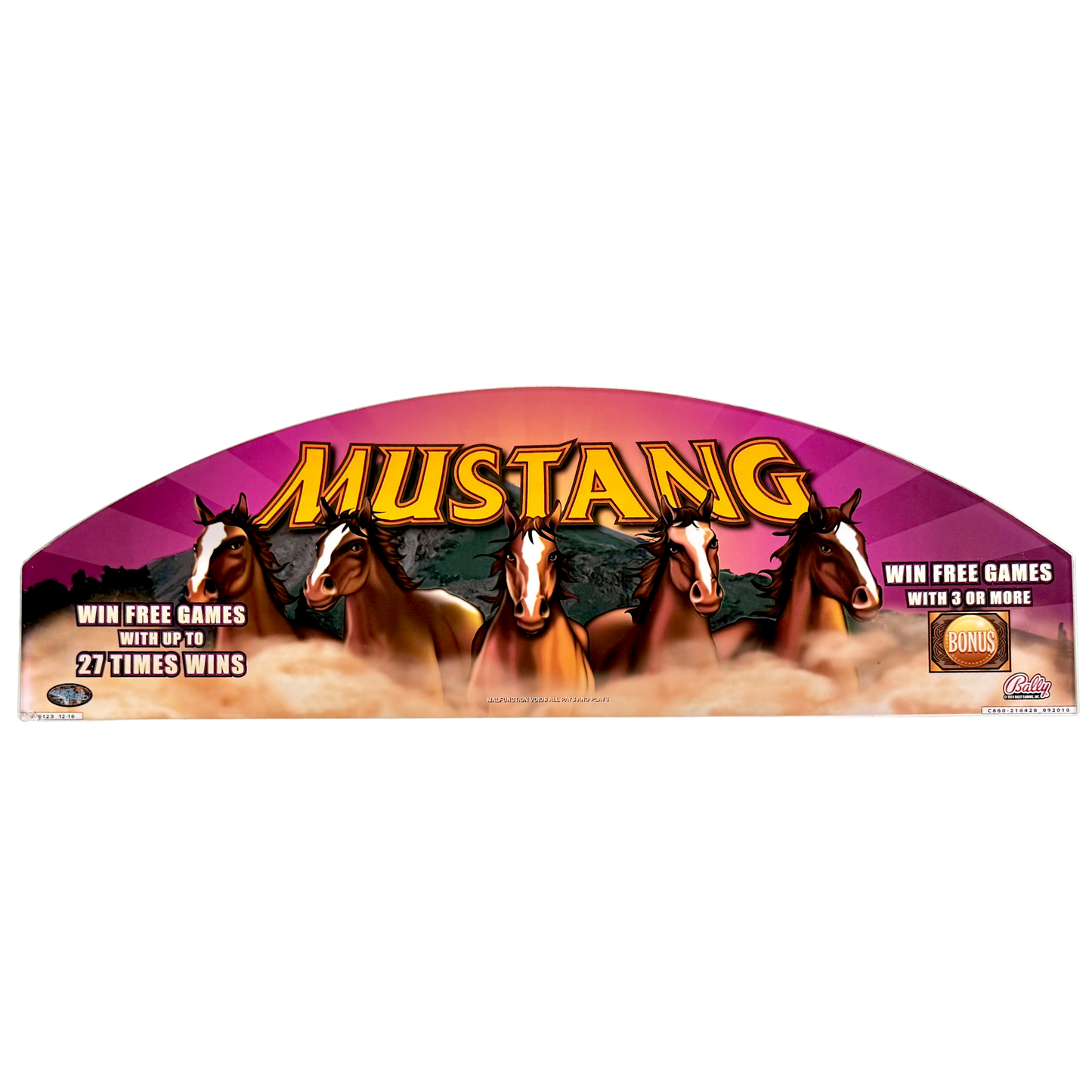 Mustang Slot Glass