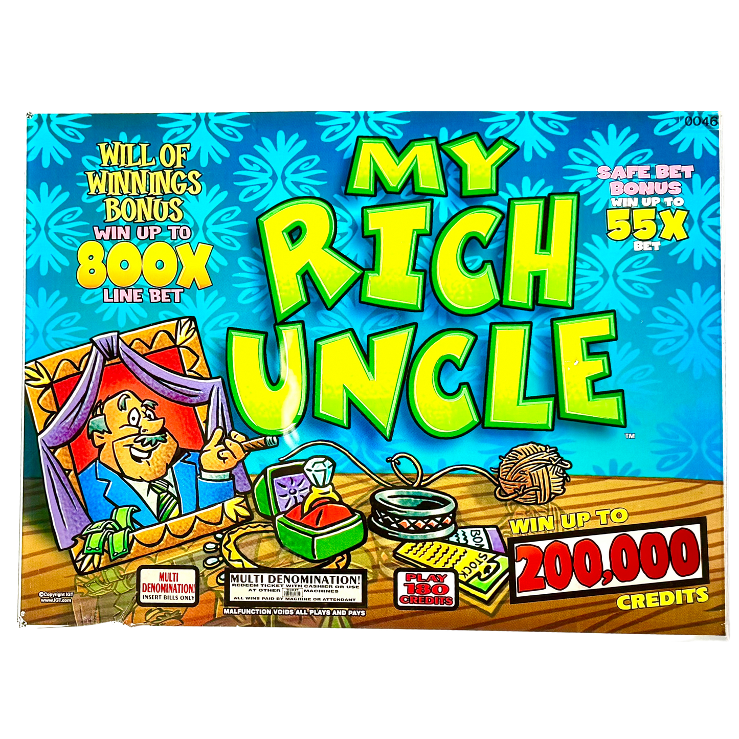 My Rich Uncle Jumbo Slot Glass