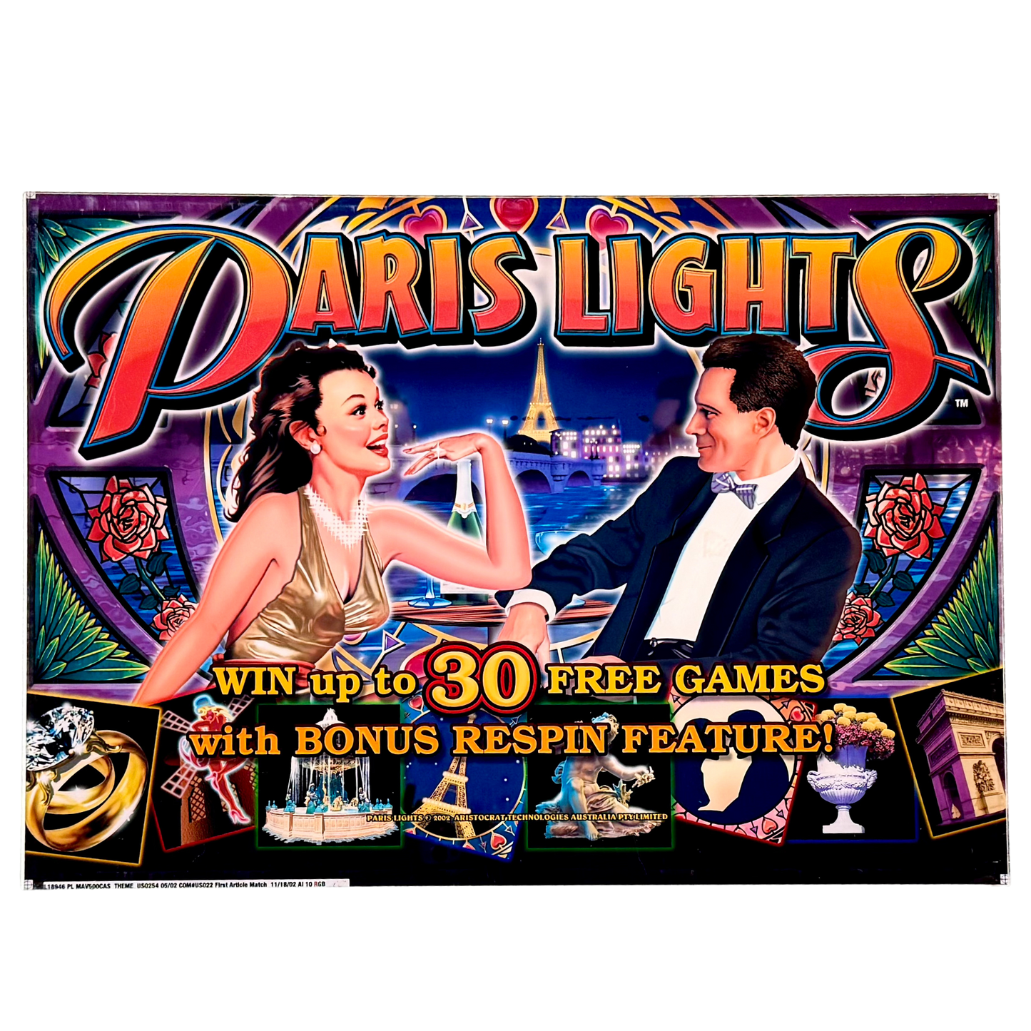 Paris Lights Slot Retro Acrylic