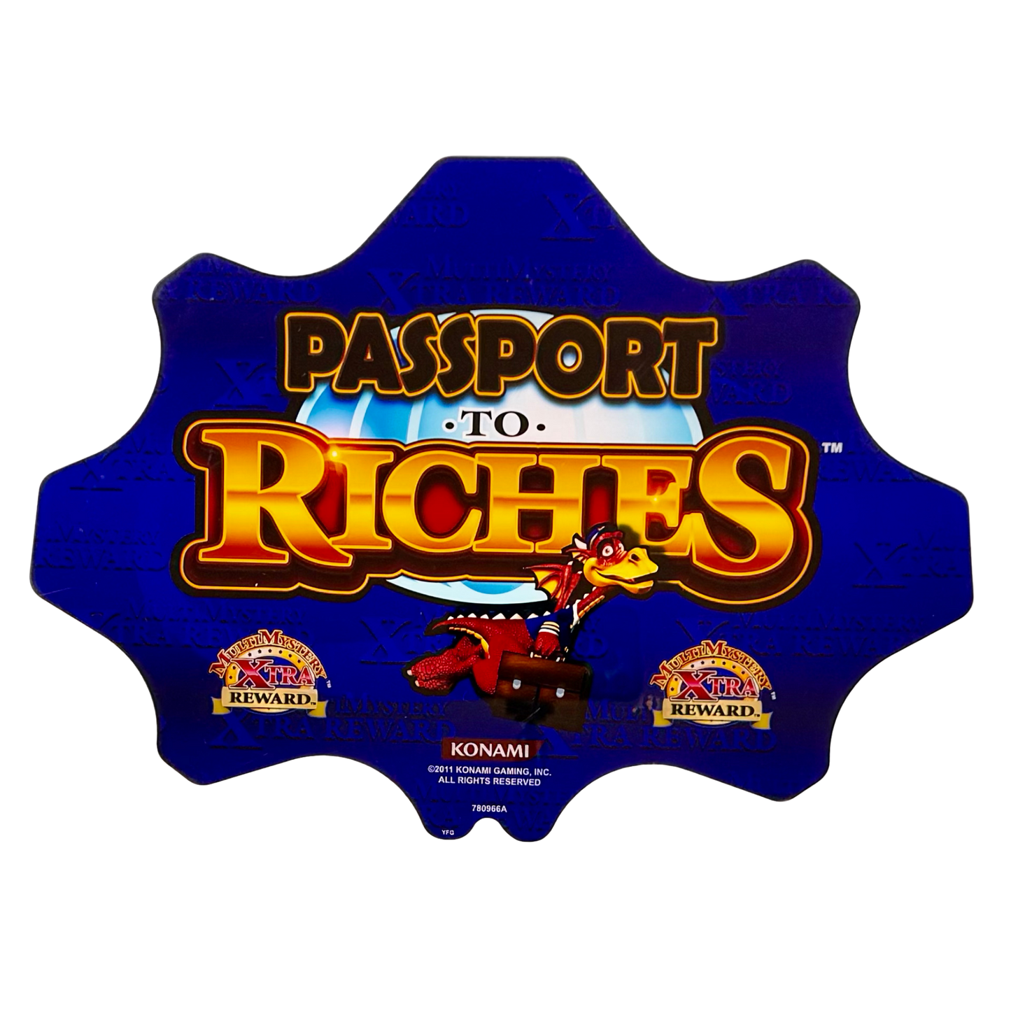 Passport To Riches Slot Retro Acrylic