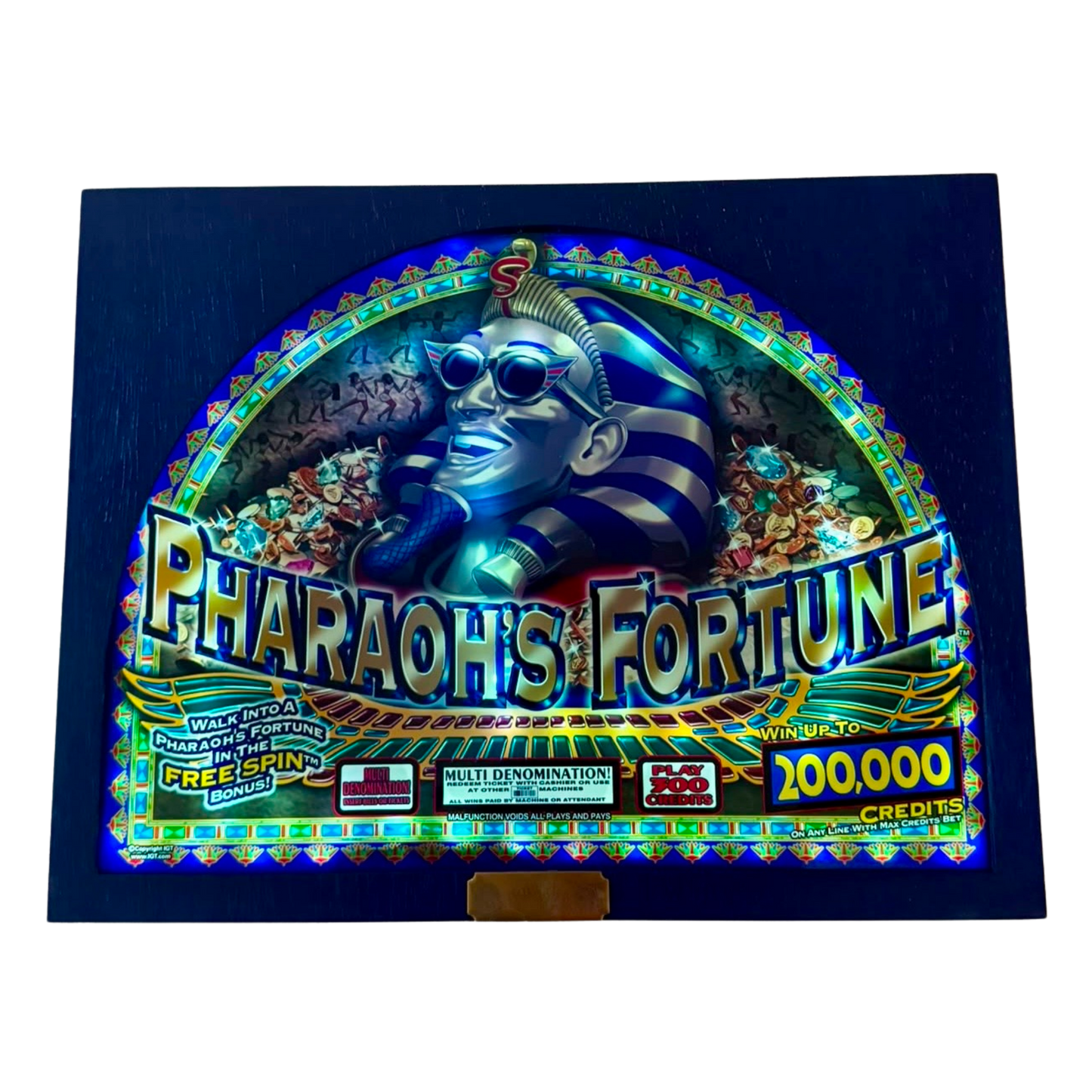 Pharaoh's Fortune Jumbo Slot Glass