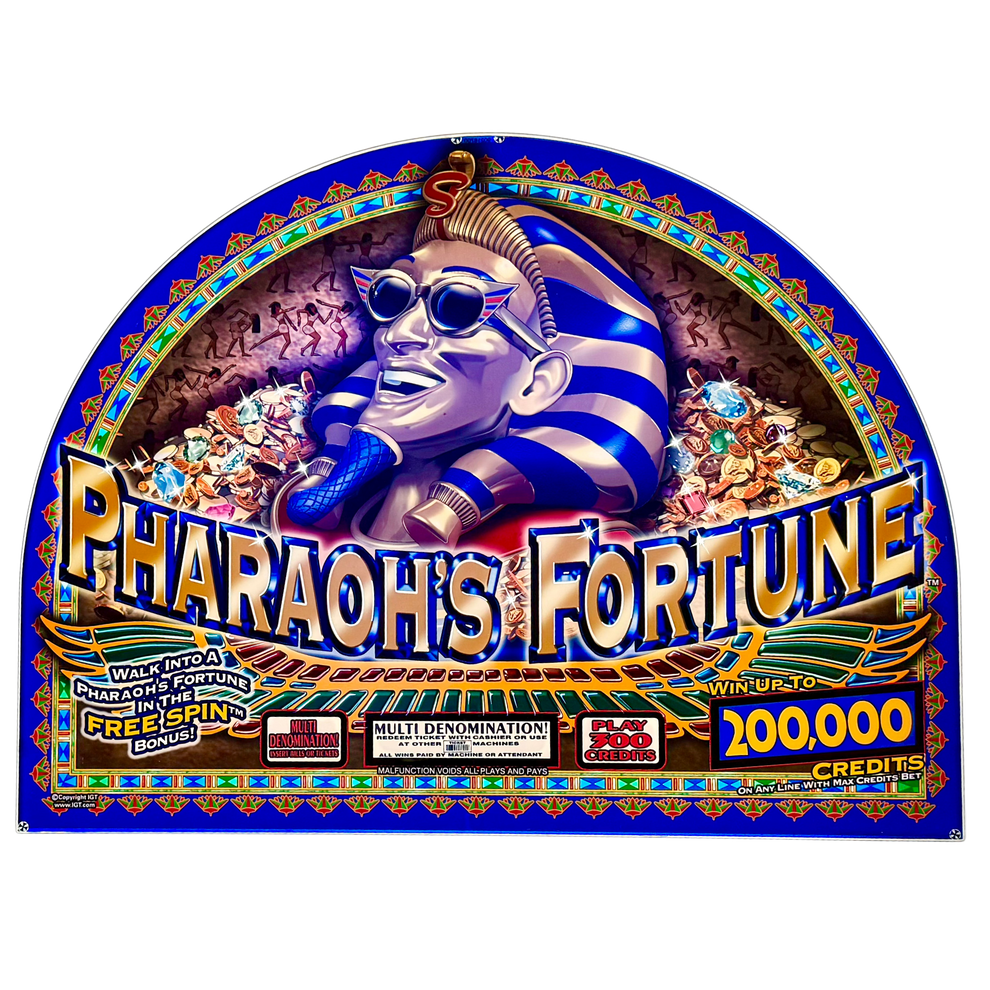 Pharaoh's Fortune Jumbo Slot Glass – Slot Machine Glass