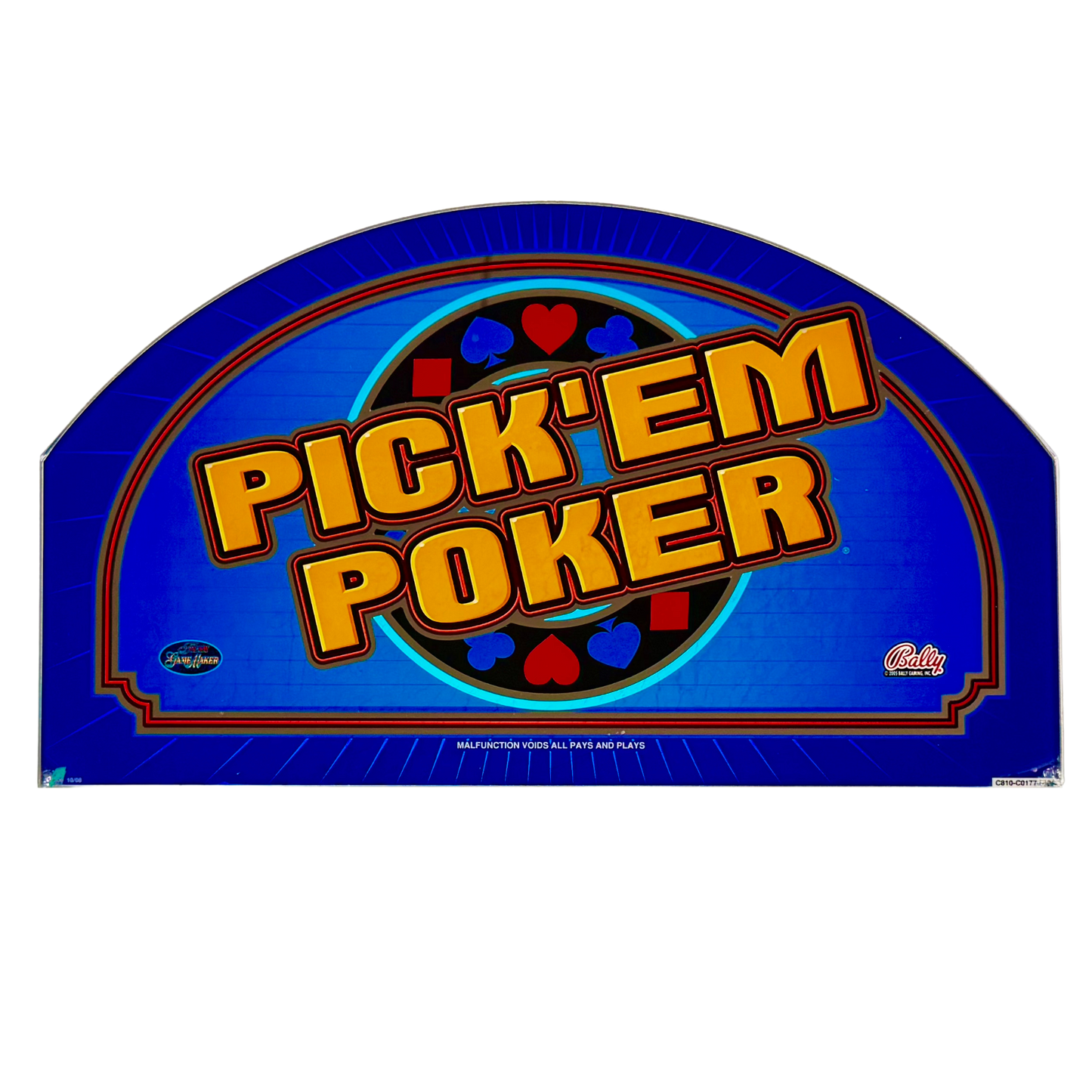 Pick'Em Poker Slot Glass