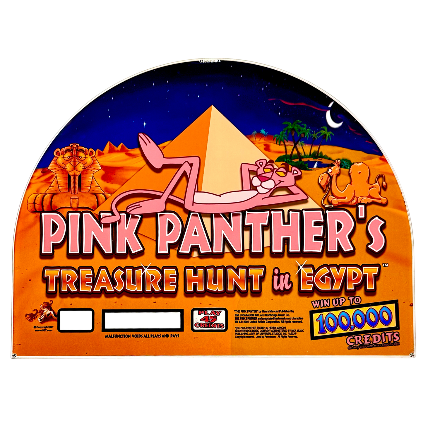 Pink Panther Jumbo Slot Glass