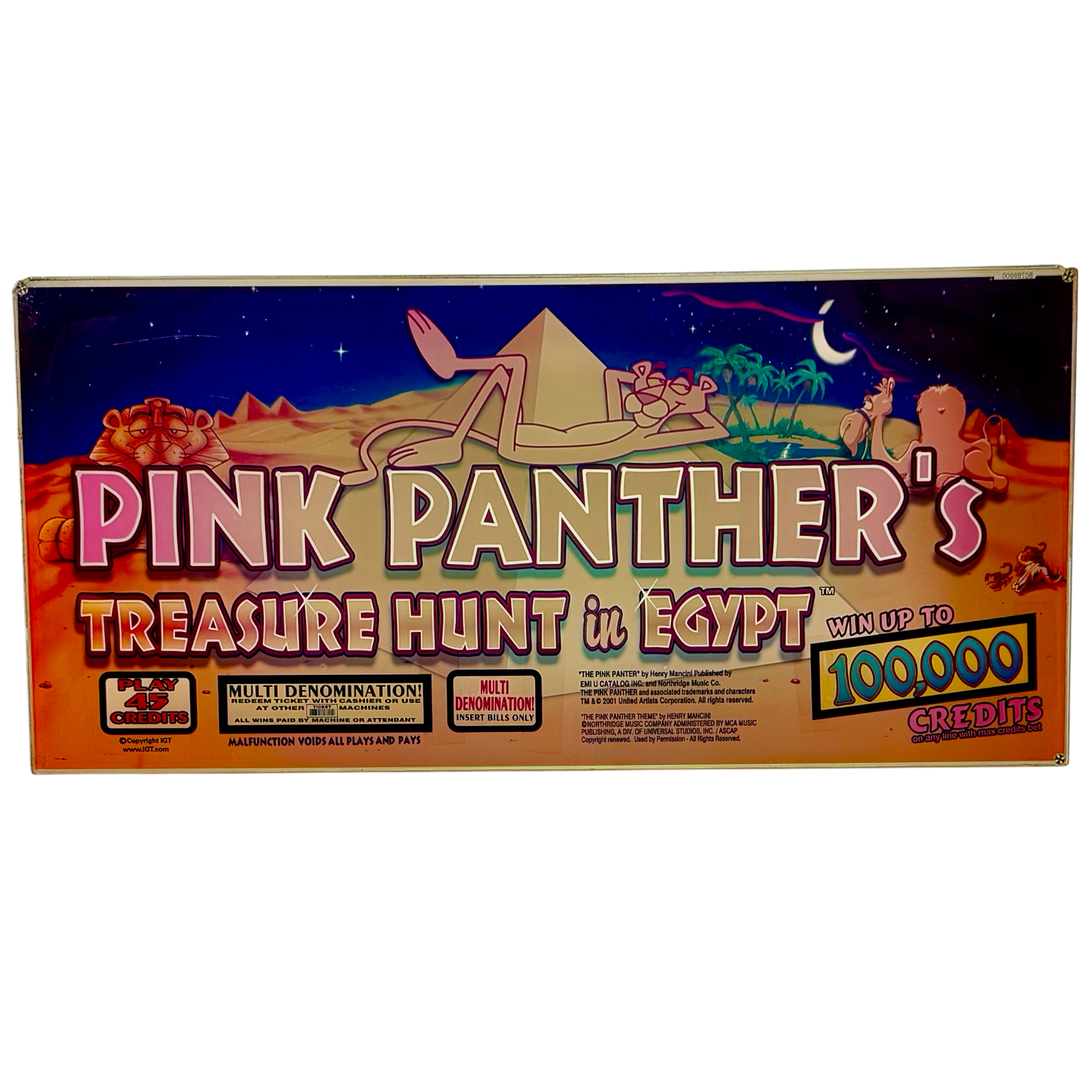 Pink Panther Slot Glass