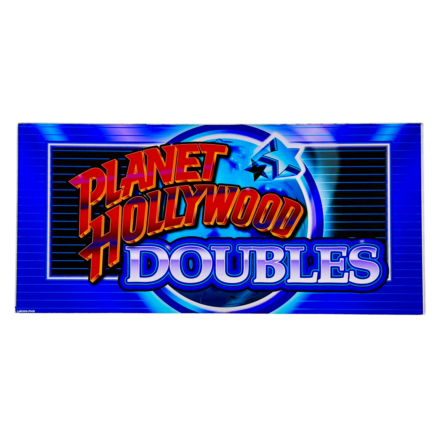 Planet Hollywood Doubles Retro Slot Glass