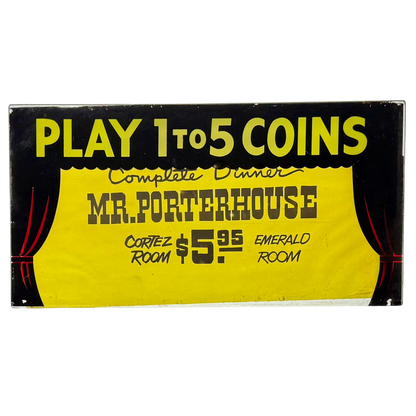 El Cortez Mr. Porterhouse Slot Glass