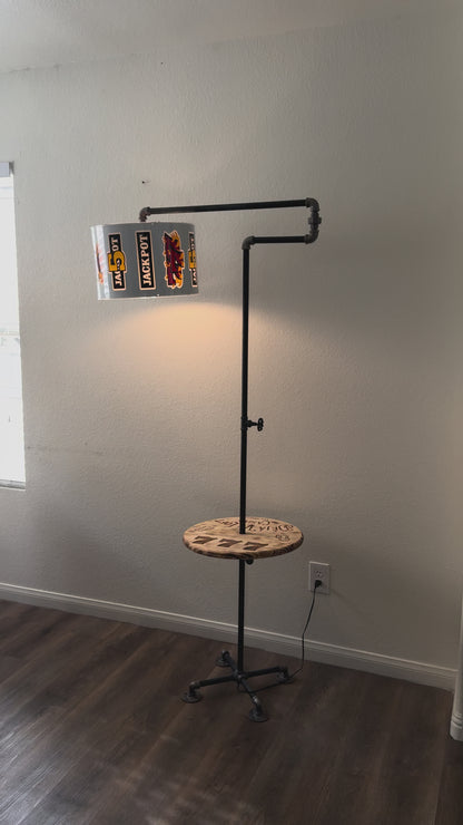Slot Reel Industrial Lamp — Handmade Casino Artifact