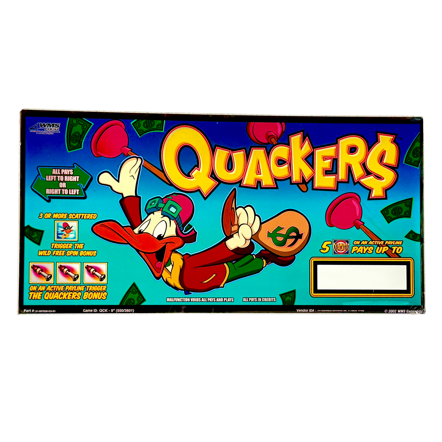 Quackers Slot Glass