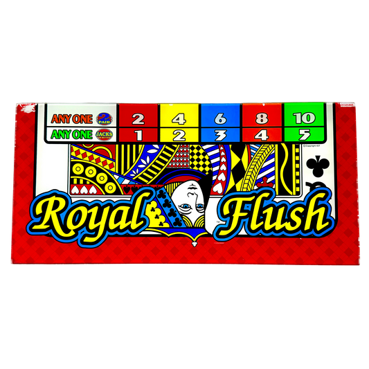 Royal Flush Queen Slot Glass