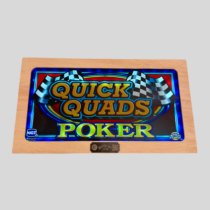 Quick Quads Poker Slot Glass