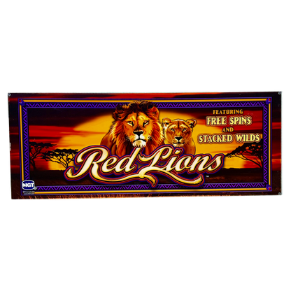 Red Lions Slot Glass