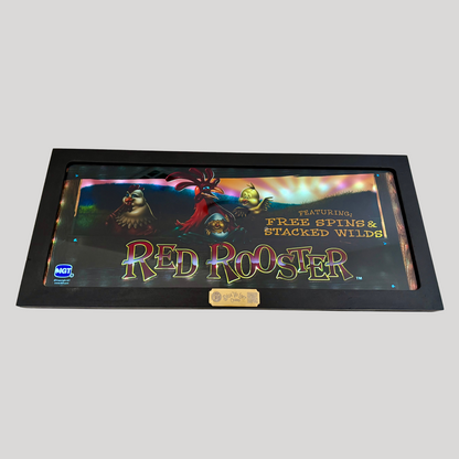 Red Rooster Slot Glass