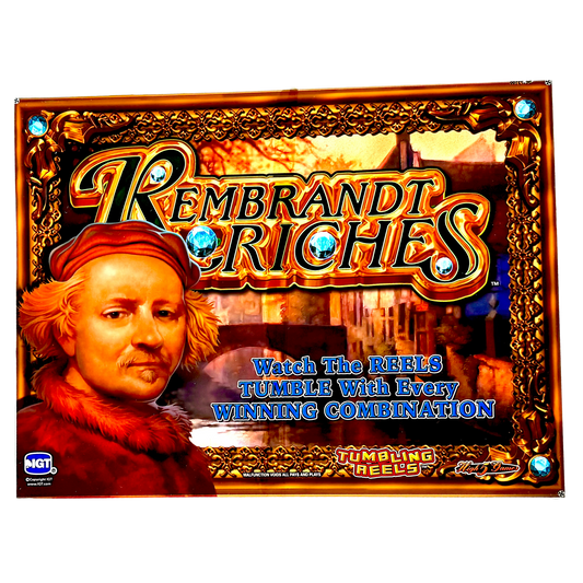 Rembrandt Riches Jumbo Slot Glass