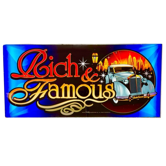 Rich & Famous Slot Glass