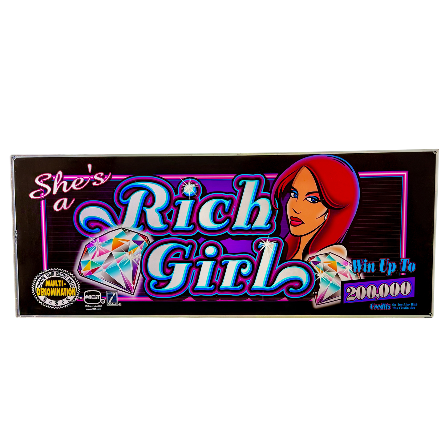 Rich Girl Slot Glass