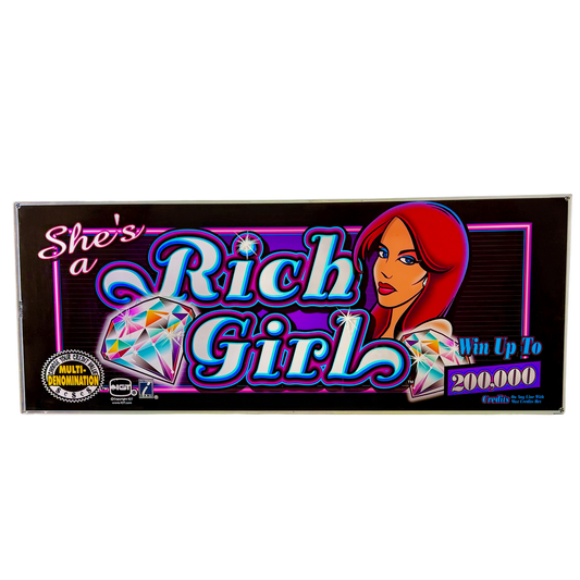 Rich Girl Slot Glass