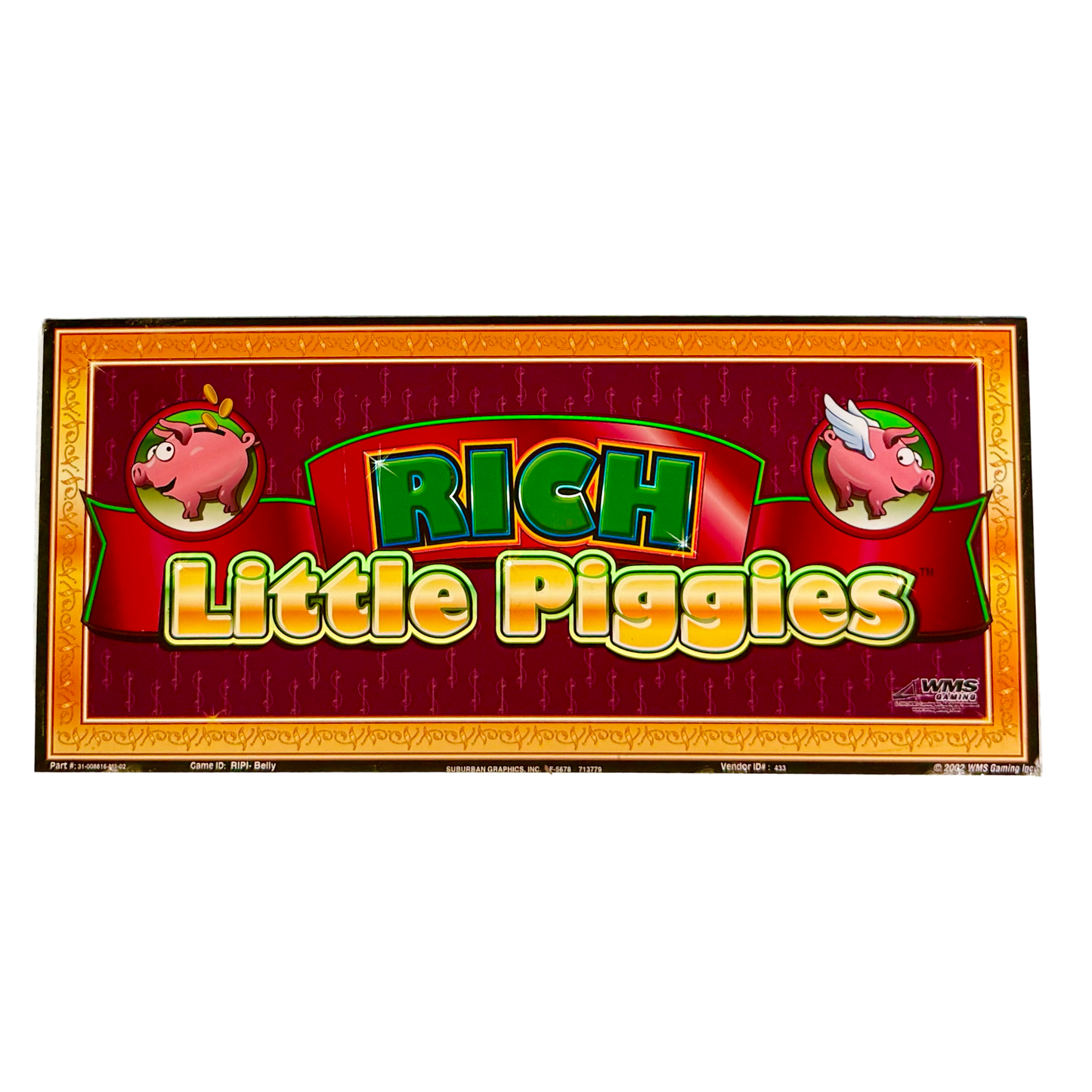 Rich Little Piggies Slot Glass