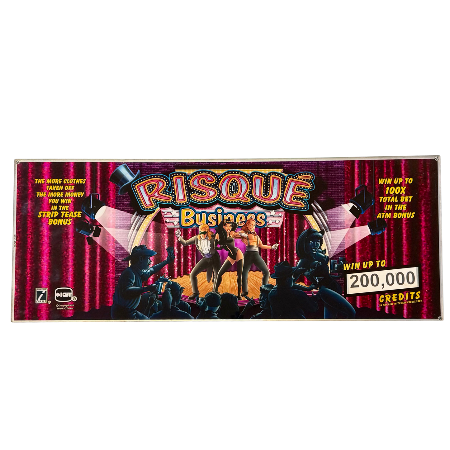 Risque Business Slot Glass