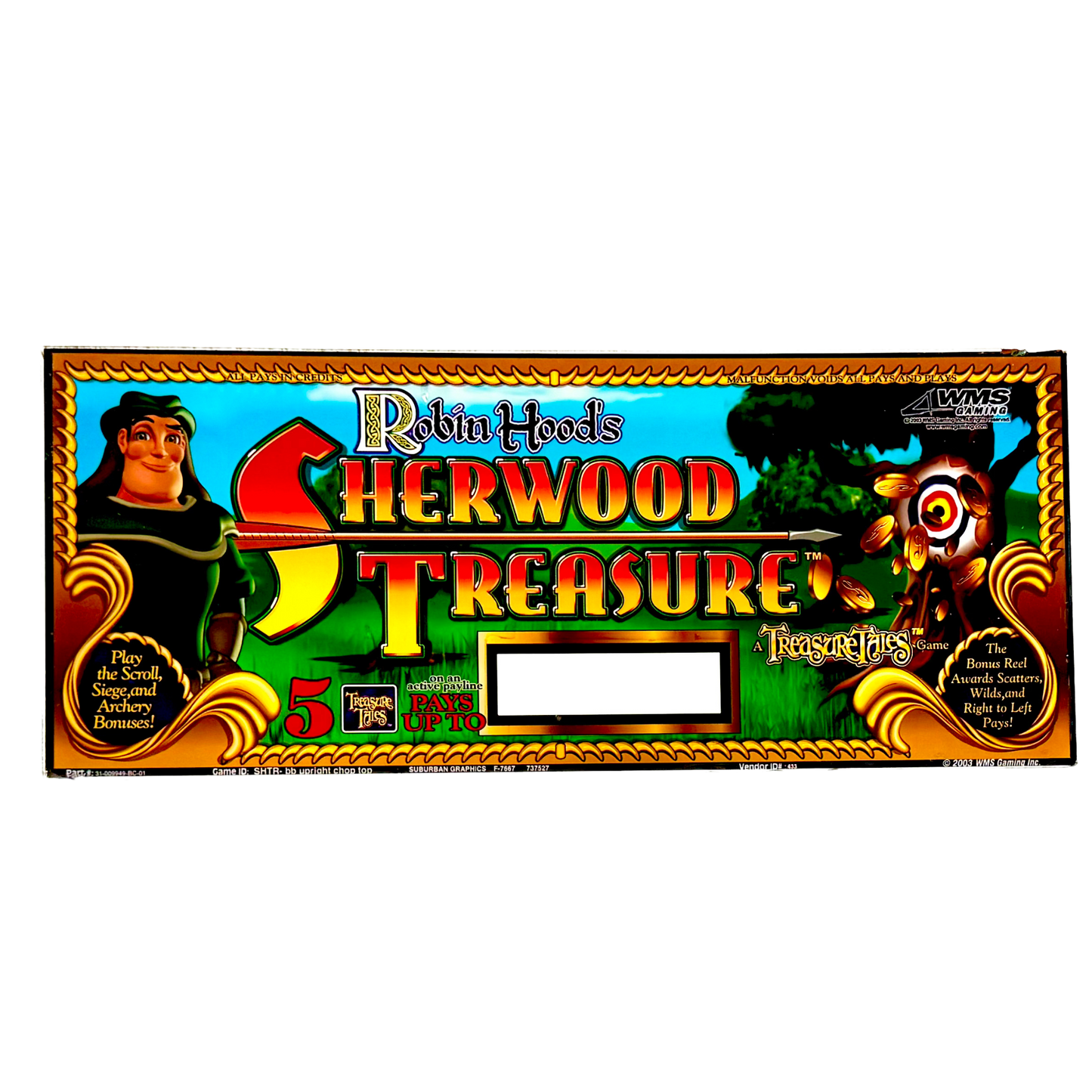 Robin Hood's Sherwood Treasure Slot Glass