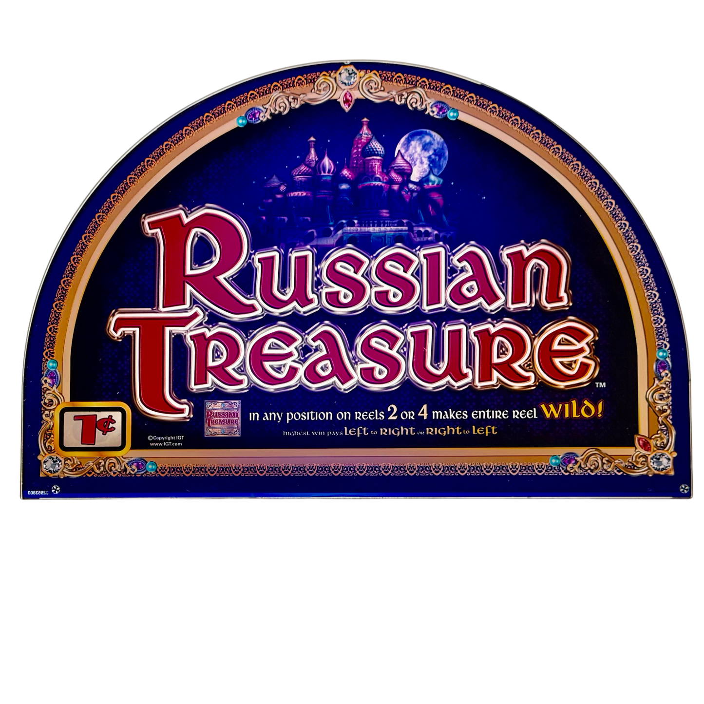 Russian Treasure Slot Glass