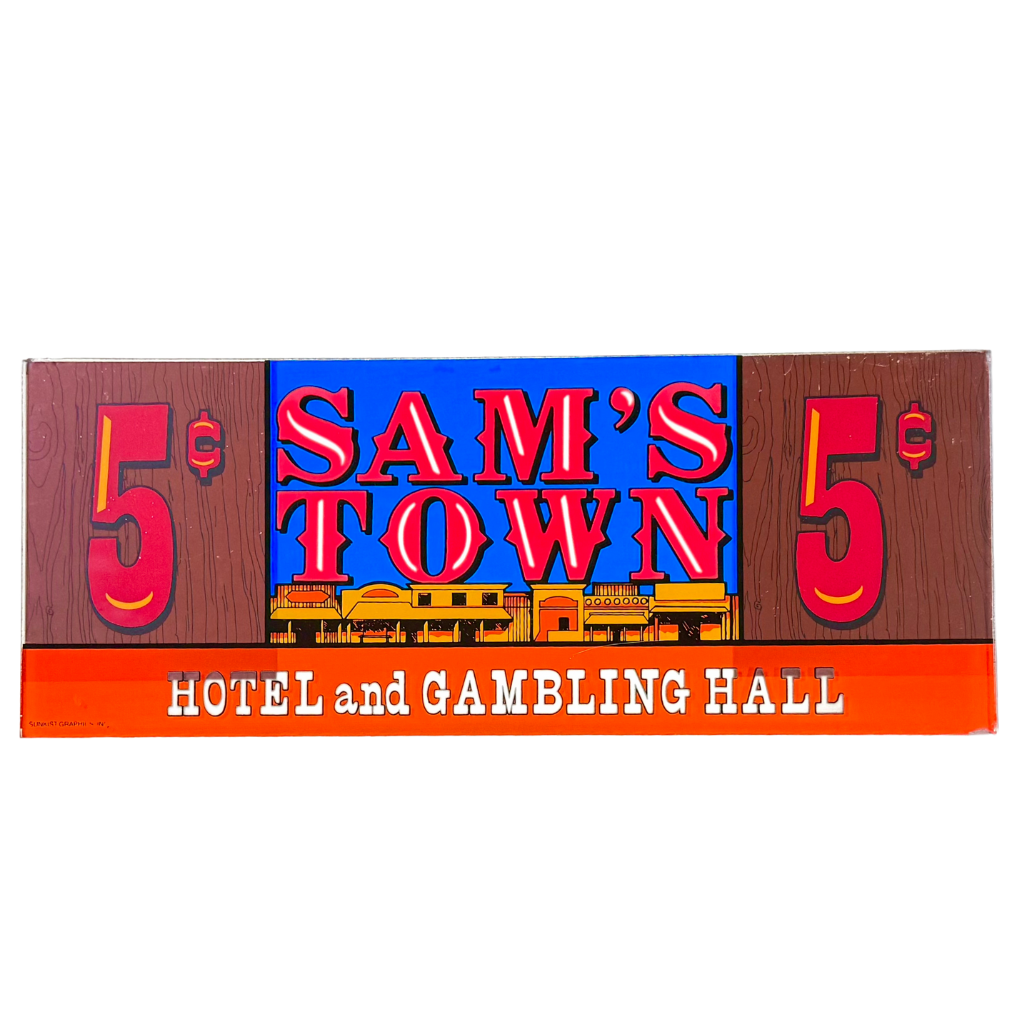 Sam's Town Retro Slot Glass