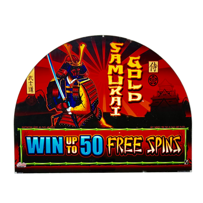 Samurai Gold Jumbo Slot Glass